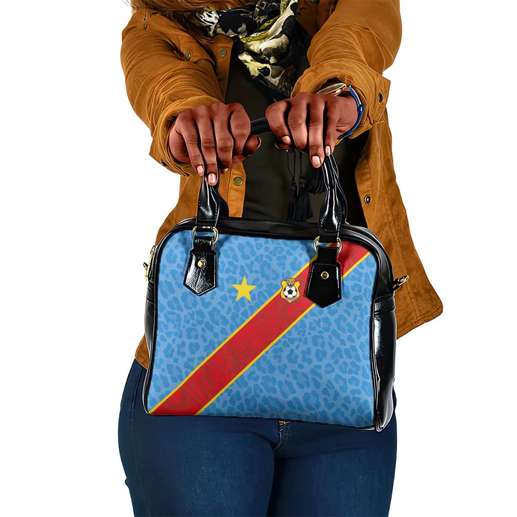 DR Congo National Football Shoulder Handbag Leopards Go Glory - African Pride