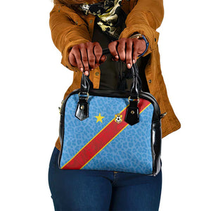 DR Congo National Football Shoulder Handbag Leopards Go Glory - African Pride