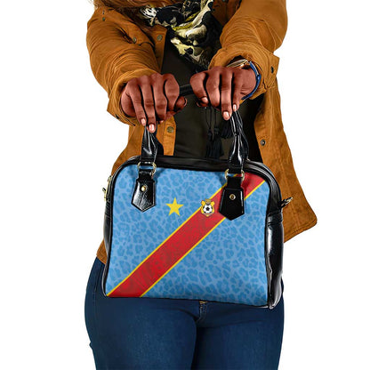 DR Congo National Football Shoulder Handbag Leopards Go Glory - African Pride