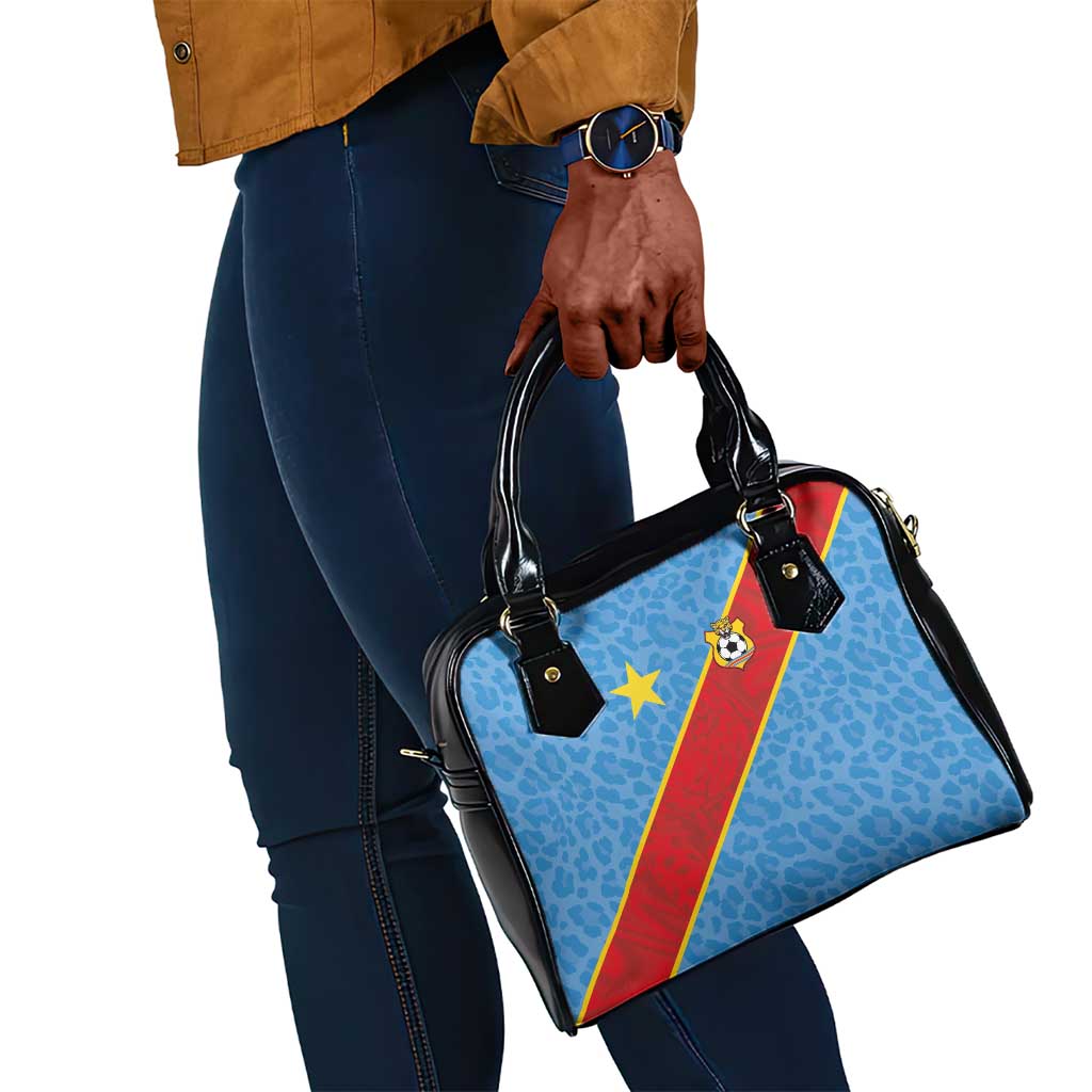 DR Congo National Football Shoulder Handbag Leopards Go Glory - African Pride