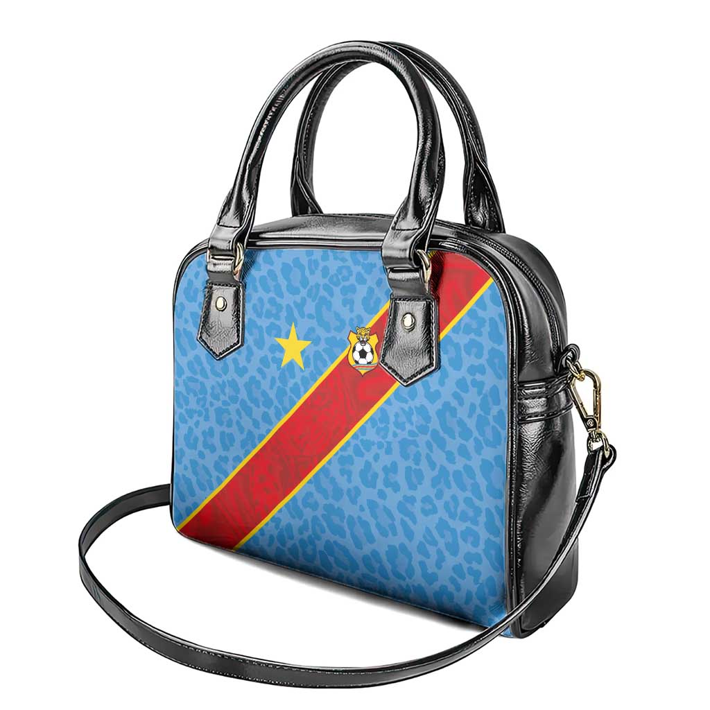 DR Congo National Football Shoulder Handbag Leopards Go Glory - African Pride