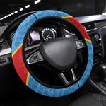 DR Congo National Football Steering Wheel Cover Leopards Go Glory - African Pride