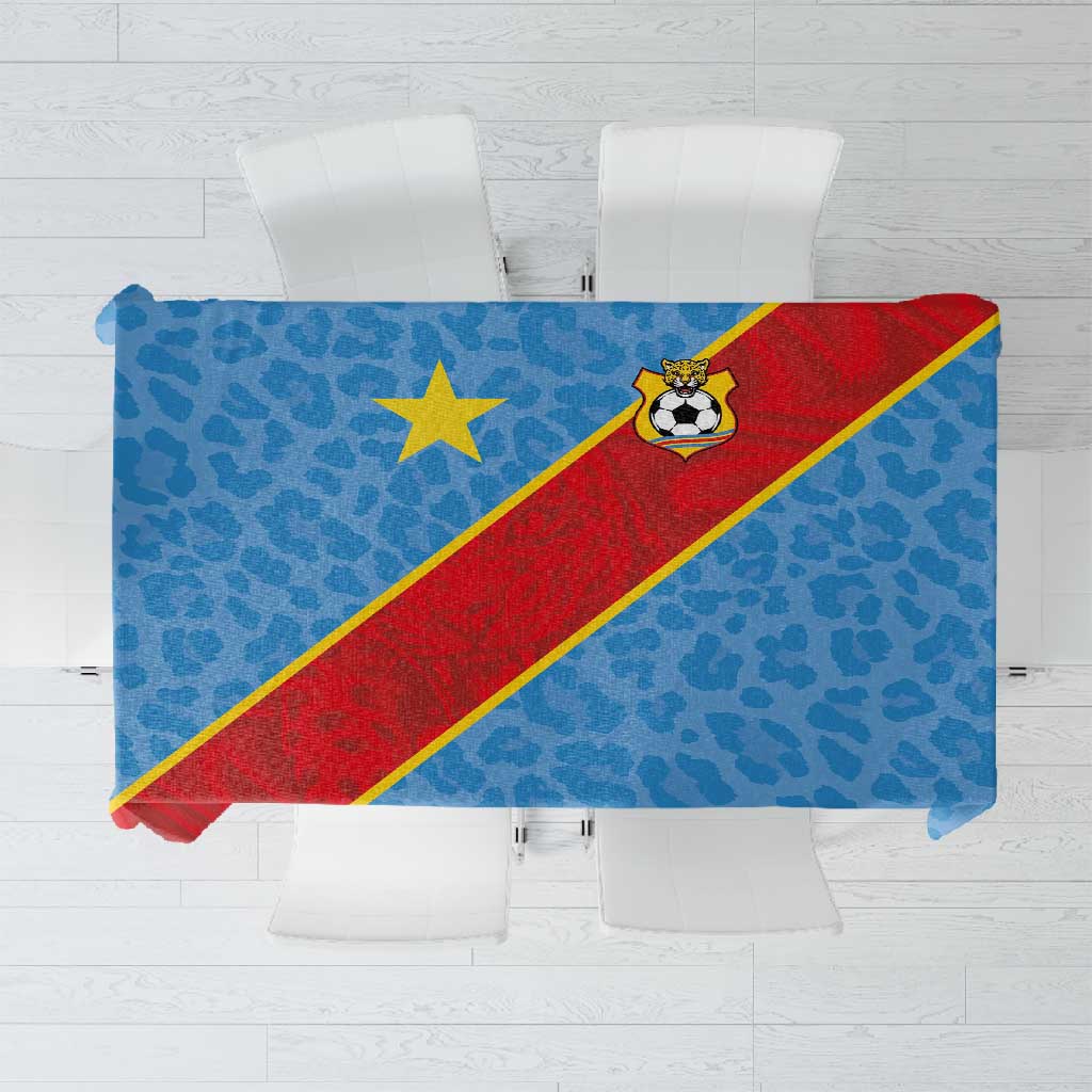 DR Congo National Football Tablecloth Leopards Go Glory - African Pride