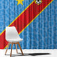 DR Congo National Football Window Curtain Leopards Go Glory - African Pride