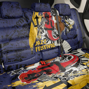 Afro-Barbados Jazz Festival Back Car Seat Cover Abstract Jazz Art