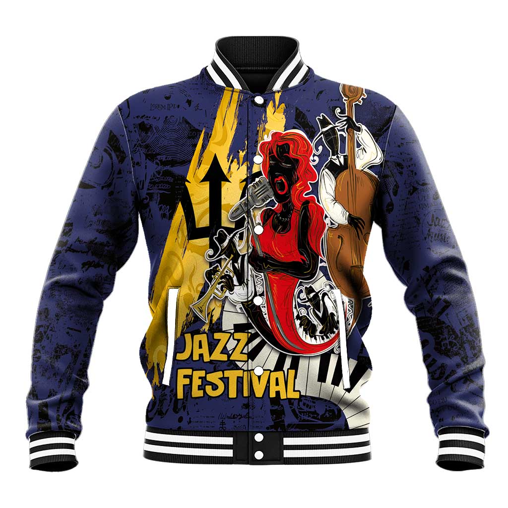 Afro-Barbados Jazz Festival Baseball Jacket Abstract Jazz Art