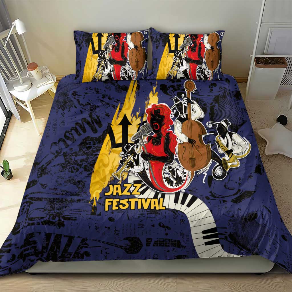 Afro-Barbados Jazz Festival Bedding Set Abstract Jazz Art