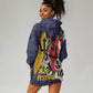Afro-Barbados Jazz Festival Hoodie Dress Abstract Jazz Art