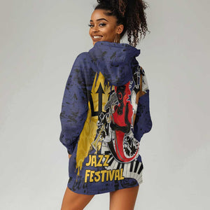 Afro-Barbados Jazz Festival Hoodie Dress Abstract Jazz Art