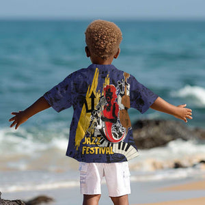 Afro-Barbados Jazz Festival Kid Hawaiian Shirt Abstract Jazz Art