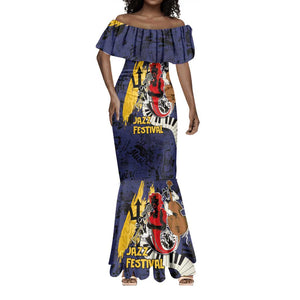 Afro-Barbados Jazz Festival Mermaid Dress Abstract Jazz Art