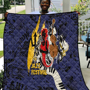Afro-Barbados Jazz Festival Quilt Abstract Jazz Art