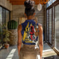 Afro-Barbados Jazz Festival Women Sleeveless Polo Shirt Abstract Jazz Art