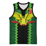 Custom Mali Football Basketball Jersey Les Aigles-Green, Gold & Red LT03