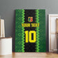 Custom Mali Football Canvas Wall Art Les Aigles-Green, Gold & Red
