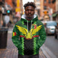 Custom Mali Football Hoodie Les Aigles-Green, Gold & Red