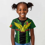 Custom Mali Football Kid T shirt Les Aigles-Green, Gold & Red
