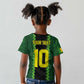 Custom Mali Football Kid T shirt Les Aigles-Green, Gold & Red