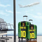Custom Mali Football Luggage Cover Les Aigles-Green, Gold & Red