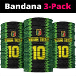 Custom Mali Football Neck Gaiter Les Aigles-Green, Gold & Red LT03