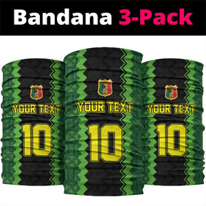 Custom Mali Football Neck Gaiter Les Aigles-Green, Gold & Red LT03