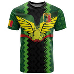 Custom Mali Football T shirt Les Aigles-Green, Gold & Red
