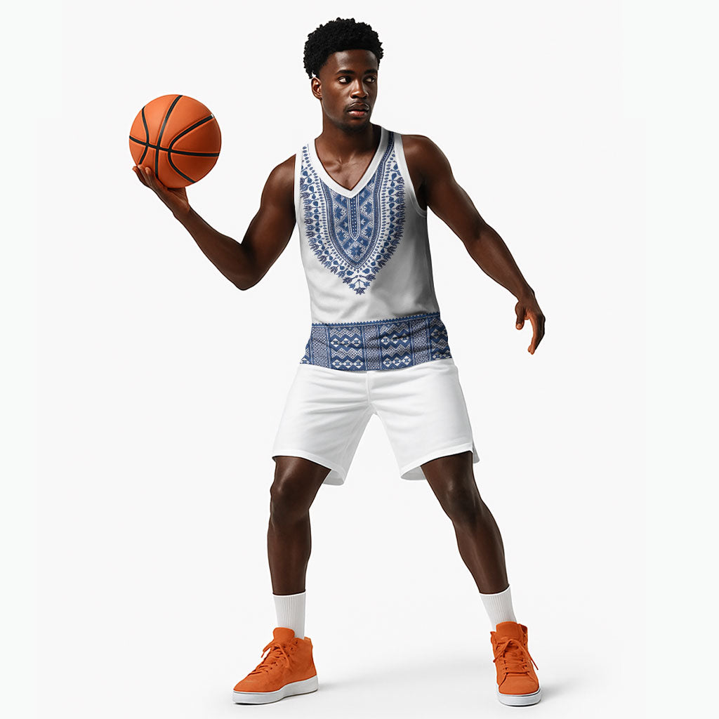Cape Verde Basketball Jersey Pano di Terra Dashiki Style
