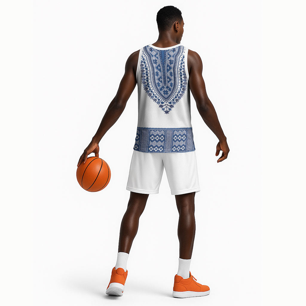 Cape Verde Basketball Jersey Pano di Terra Dashiki Style