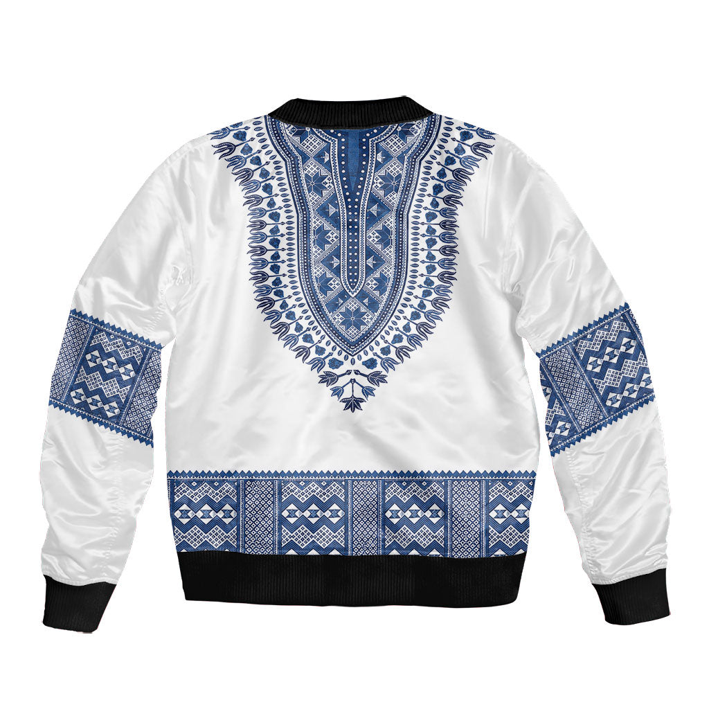 Cape Verde Bomber Jacket Pano di Terra Dashiki Style