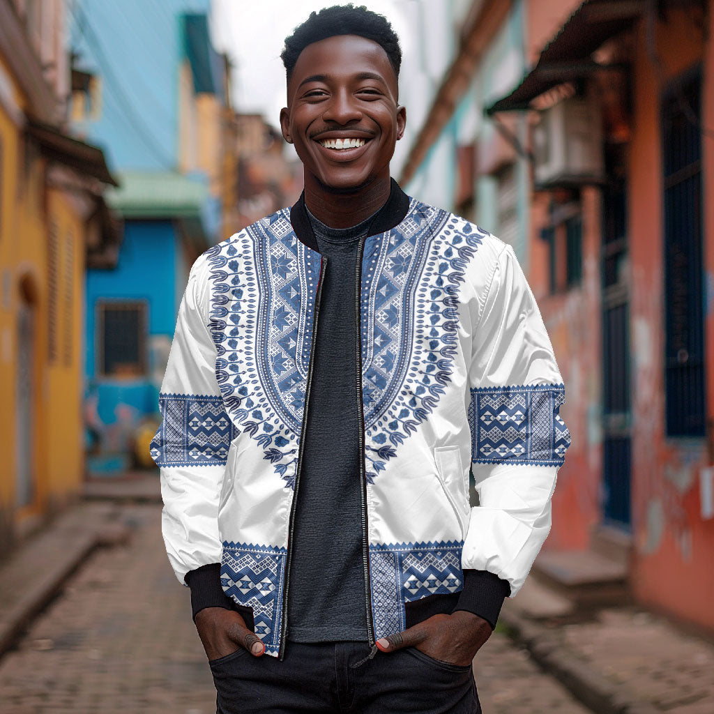Cape Verde Bomber Jacket Pano di Terra Dashiki Style