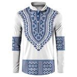 Cape Verde Button Sweatshirt Pano di Terra Dashiki Style