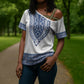 Cape Verde Cross Shoulder Shirt Pano di Terra Dashiki Style