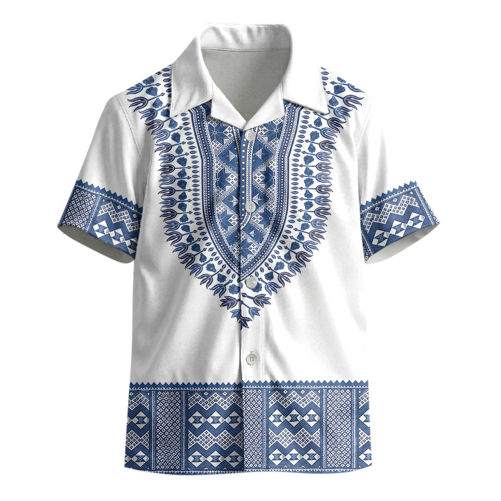 Cape Verde Kid Hawaiian Shirt Pano di Terra Dashiki Style