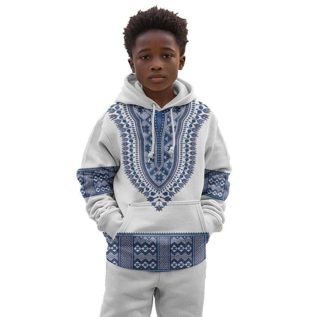 Cape Verde Kid Hoodie Pano di Terra Dashiki Style