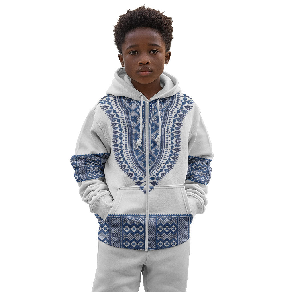Cape Verde Kid Hoodie Pano di Terra Dashiki Style