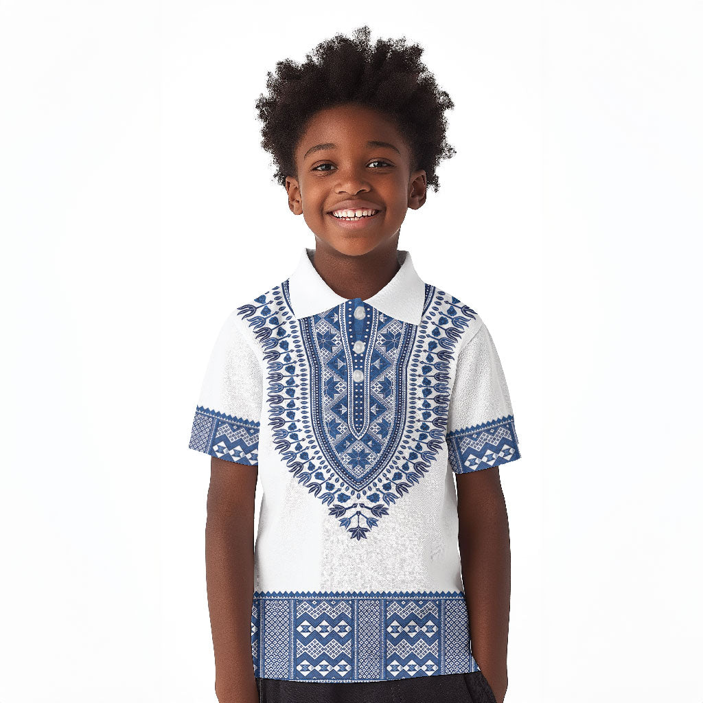Cape Verde Kid Polo Shirt Pano di Terra Dashiki Style