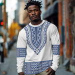 Cape Verde Long Sleeve Shirt Pano di Terra Dashiki Style