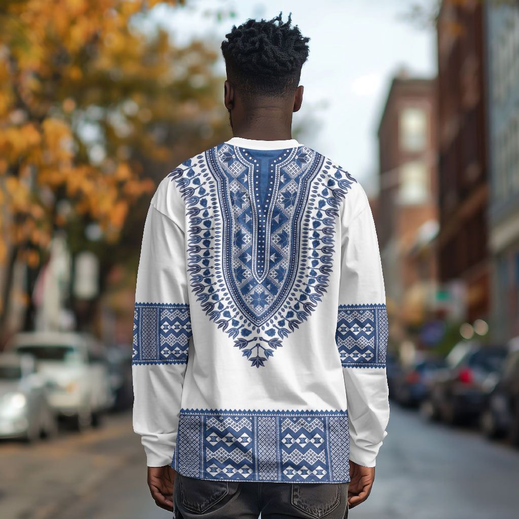 Cape Verde Long Sleeve Shirt Pano di Terra Dashiki Style