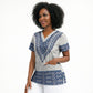 Cape Verde Scrub Top Pano di Terra Dashiki Style