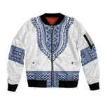 Cape Verde Sleeve Zip Bomber Jacket Pano di Terra Dashiki Style