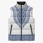 Cape Verde Sleeveless Puffer Jacket Pano di Terra Dashiki Style