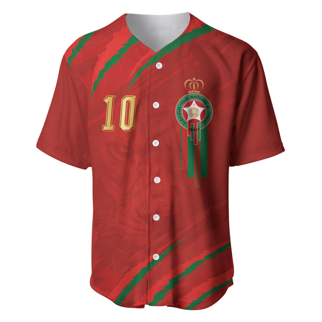 Custom Morocco National Football Baseball Jersey Atlas Lions-Claws