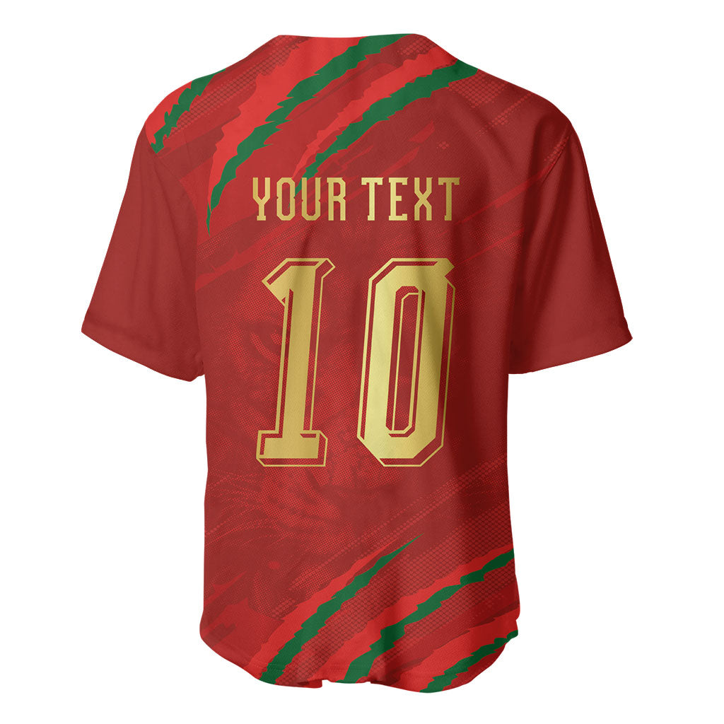 Custom Morocco National Football Baseball Jersey Atlas Lions-Claws