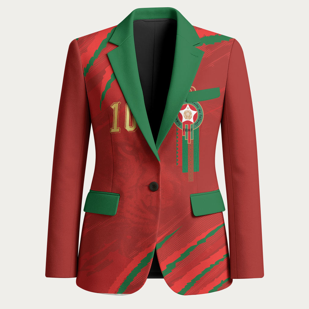 Custom Morocco National Football Blazer Atlas Lions-Claws