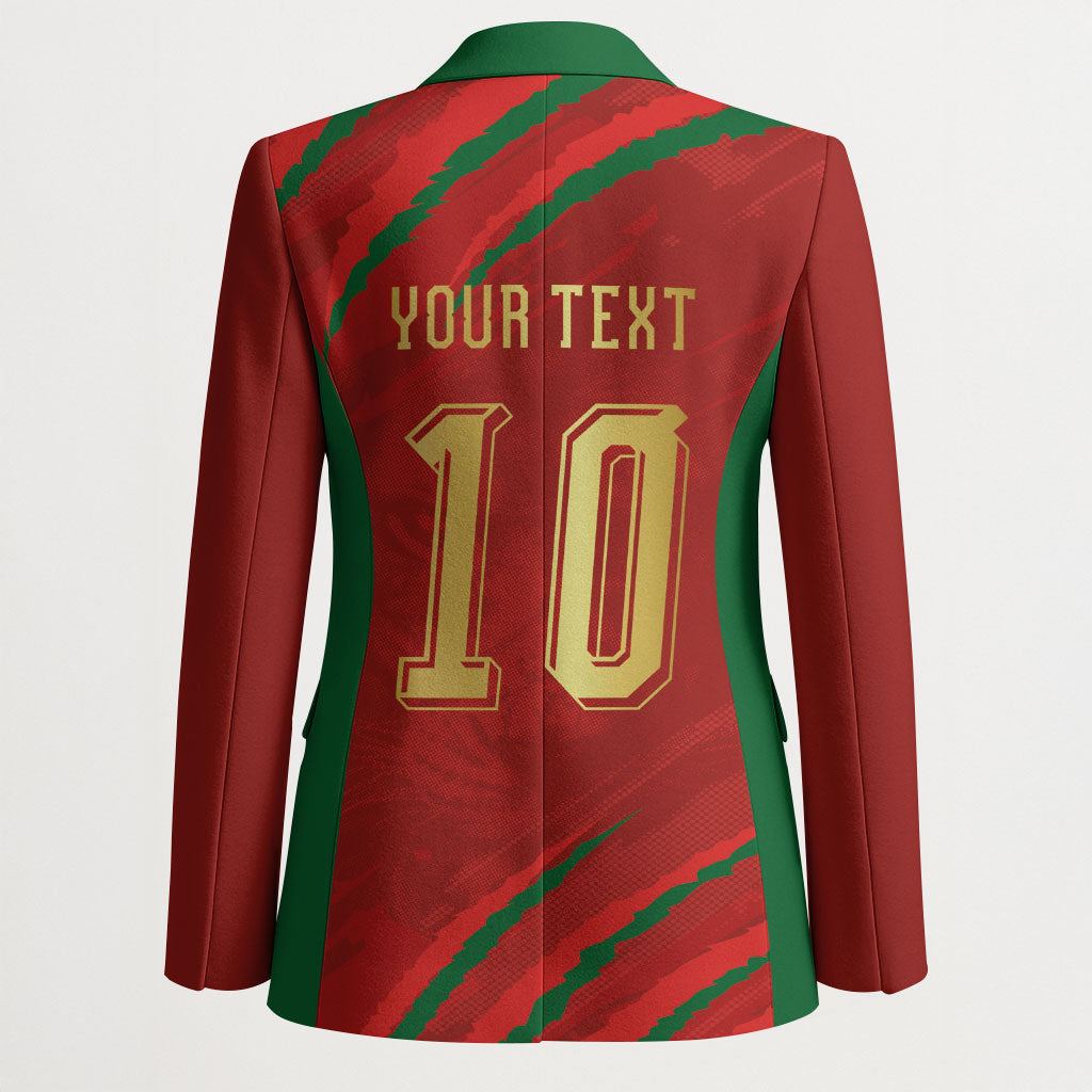 Custom Morocco National Football Blazer Atlas Lions-Claws
