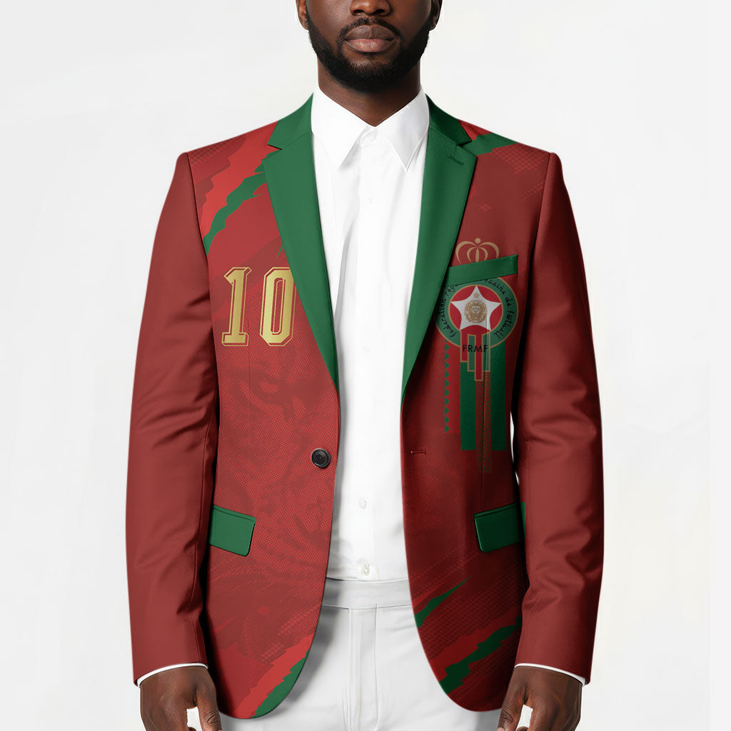 Custom Morocco National Football Blazer Atlas Lions-Claws