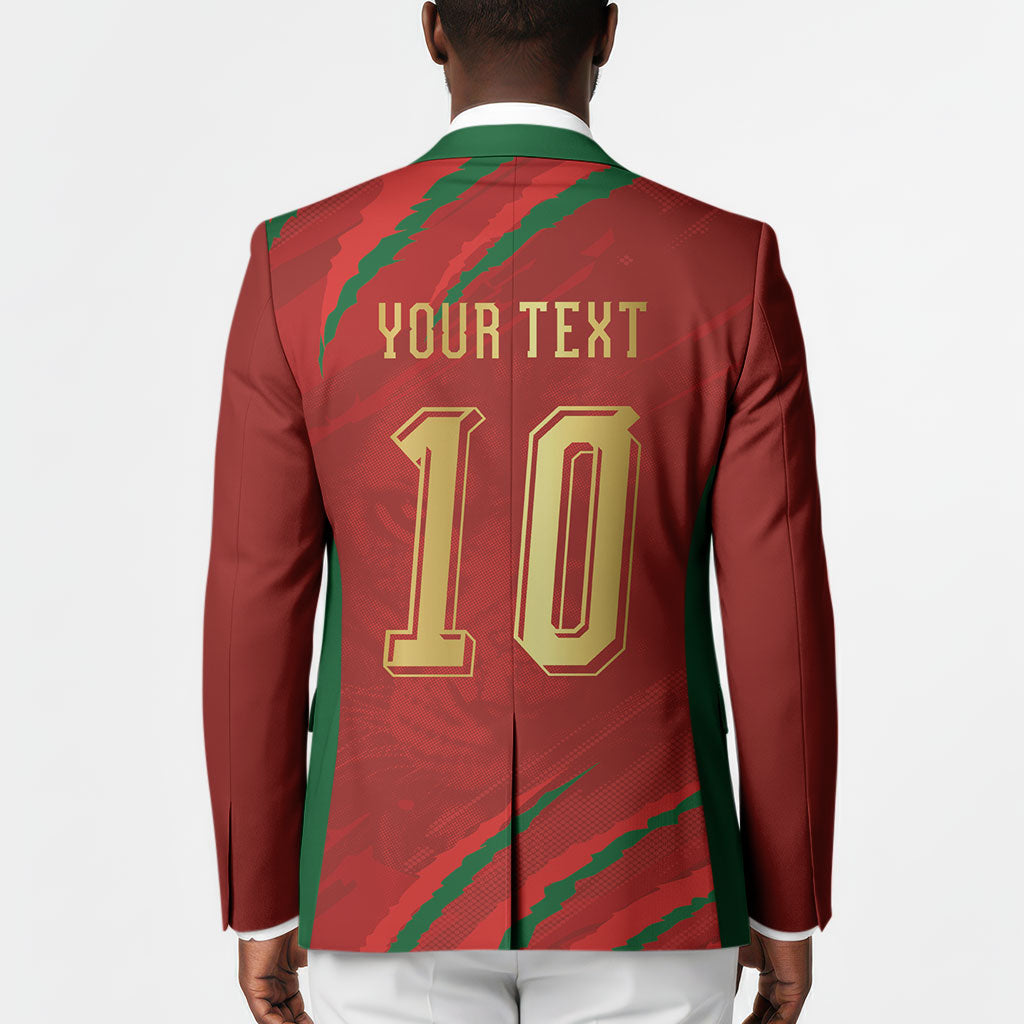 Custom Morocco National Football Blazer Atlas Lions-Claws