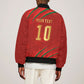 Custom Morocco National Football Bomber Jacket Atlas Lions-Claws
