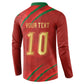 Custom Morocco National Football Button Sweatshirt Atlas Lions-Claws