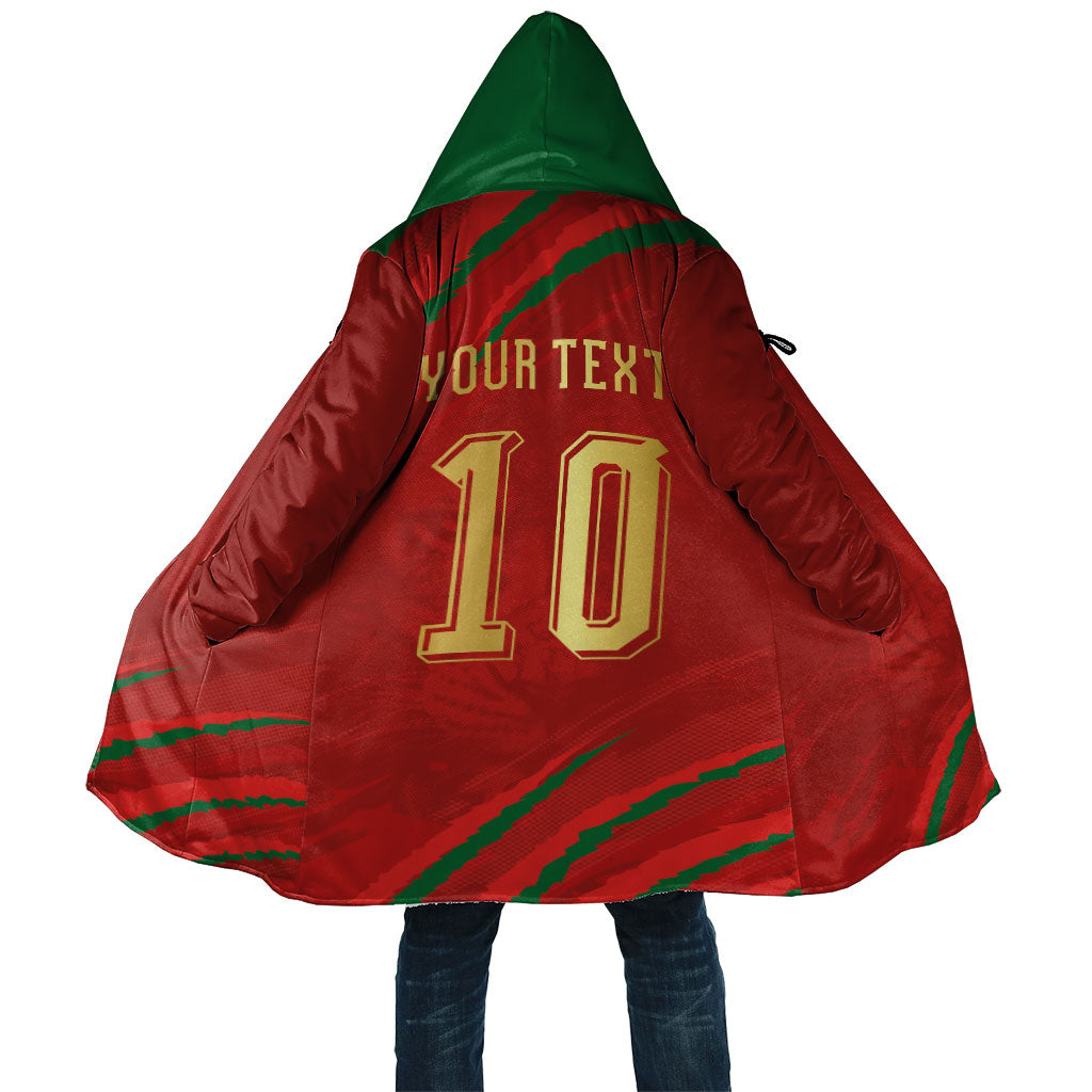 Custom Morocco National Football Cloak Atlas Lions-Claws